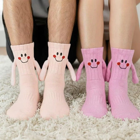 The Smiley Soulmates Magnetic Socks