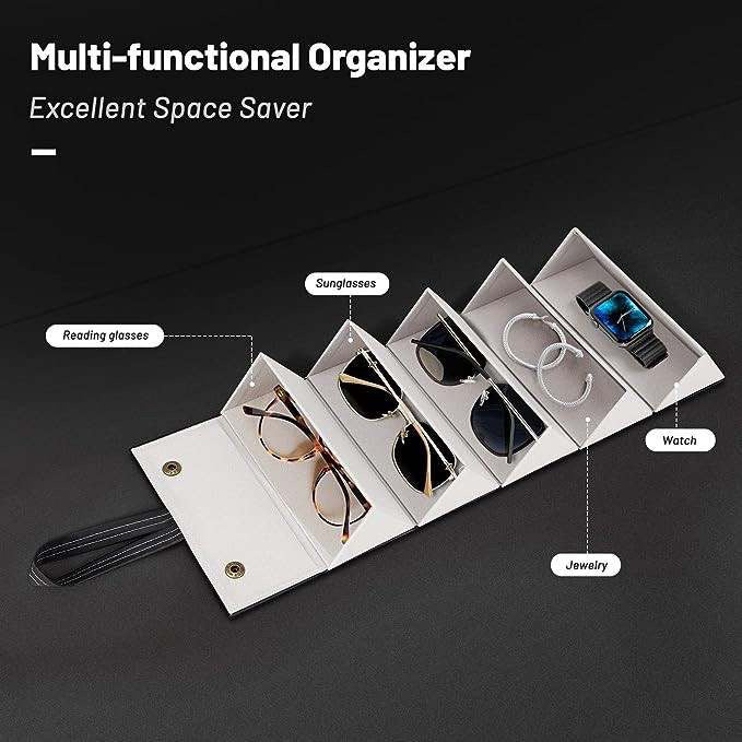 Multi slot glasses organizer