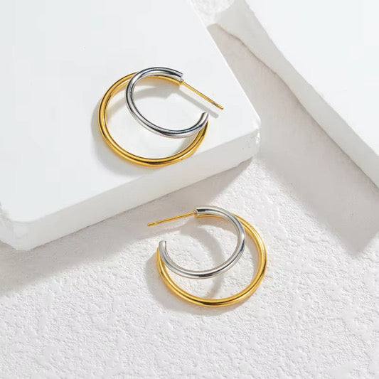 Mixed Metal Earrings