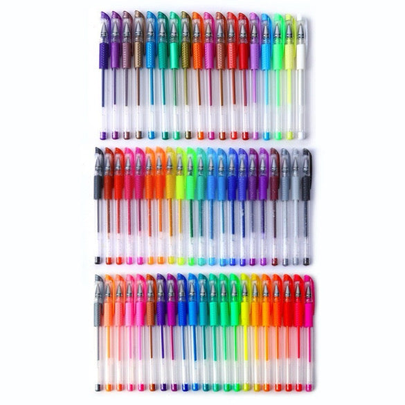 The ULTIMATE 60 Glitter Pens Notebook and Refil Set