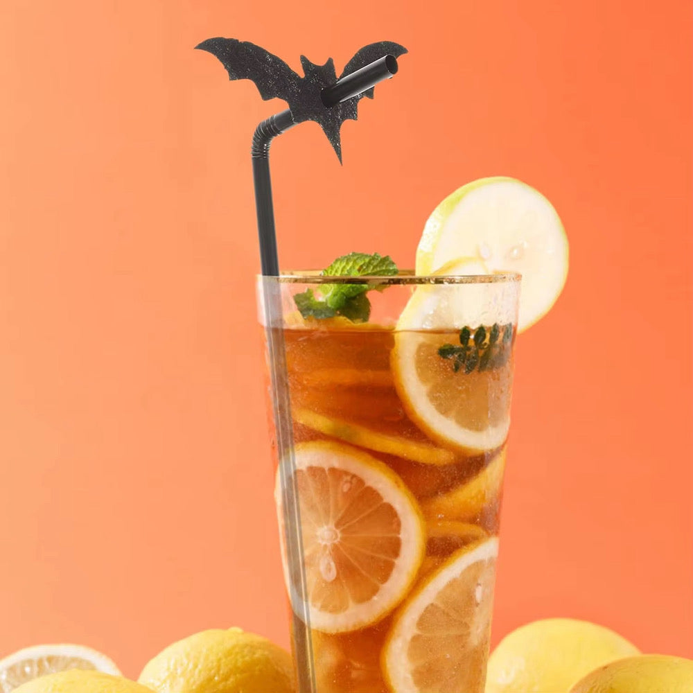 Lil' Bit Batty Bat Halloween Straws