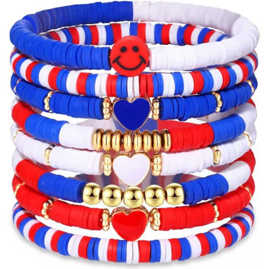 USA Stack Bracelet Set