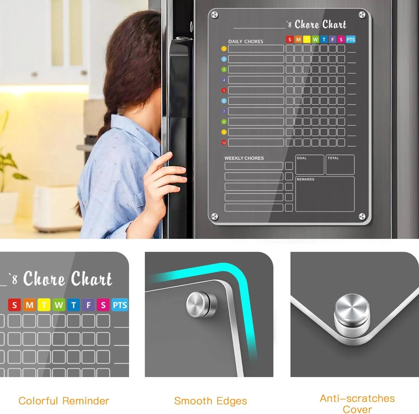 Magnetic Acrylic Chore Chart