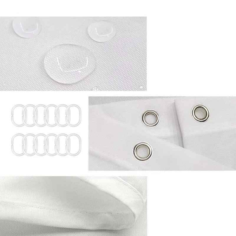 Red, White & Splash Shower Curtains