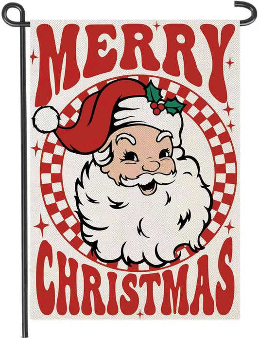 Festive Christmas Themed Garden Flags
