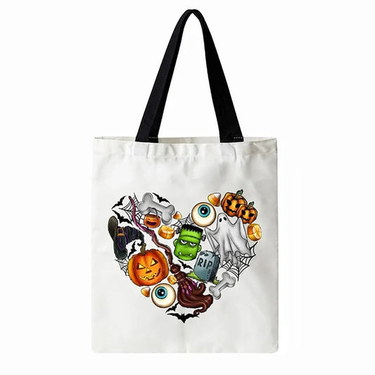 Halloween Themed Canvas Totes