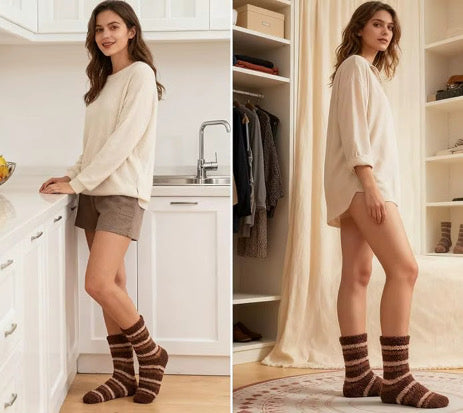 5 Piece Fall Themed Soft Sock Set