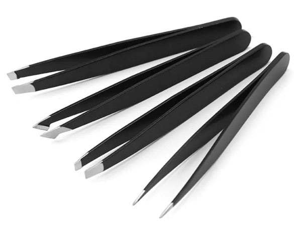 4 Piece Tweezer Set