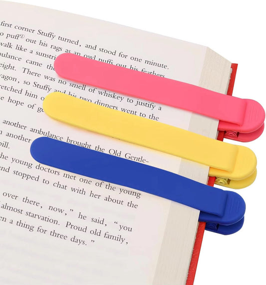 3 Piece Silicone Bookmark Set
