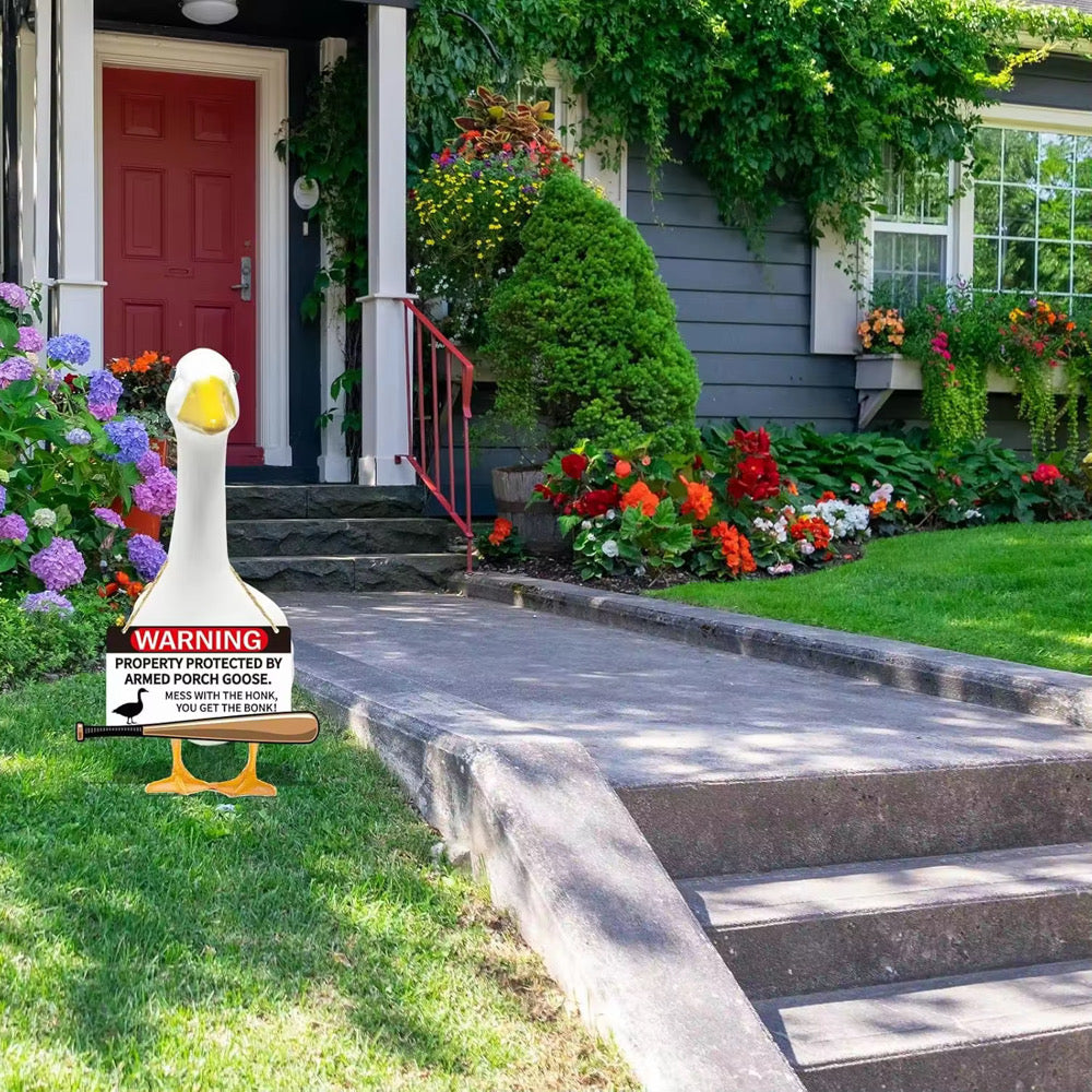 Porch Goose Sign