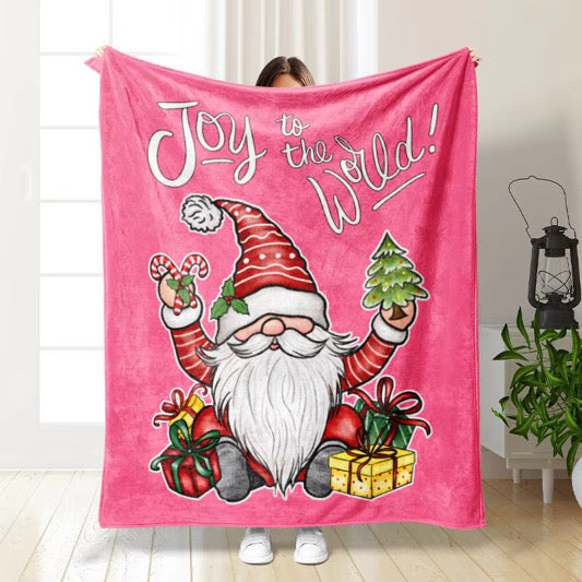 PINK THEME Christmas Themed Snuggle Blankets