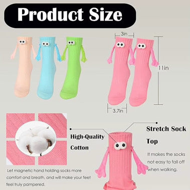 The Smiley Soulmates Magnetic Socks