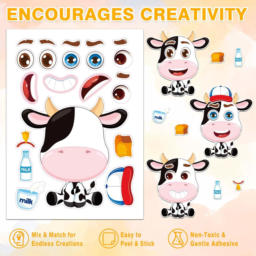 Lil’ Stickie Make A Face Sticker Sheets Set