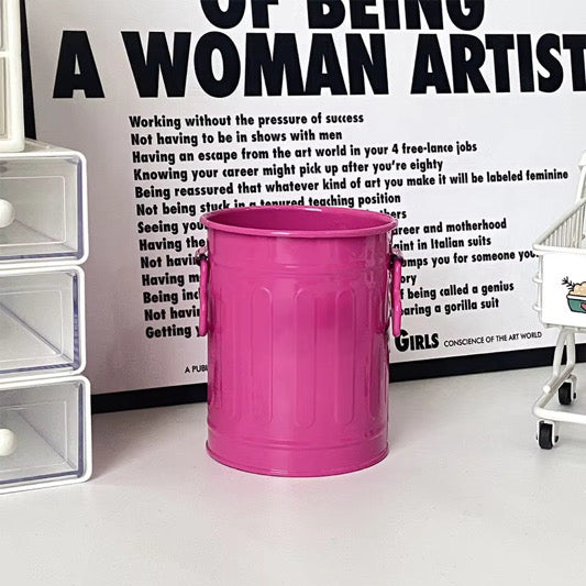 Trash Can Writing Utensil Holder