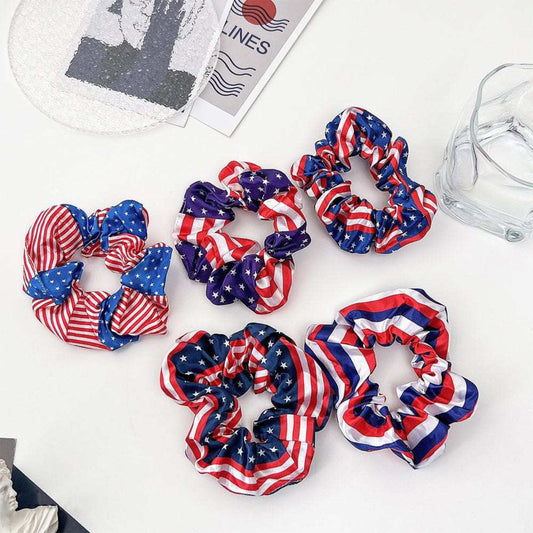 Patriotic Love 7 Piece Scrunchie Set