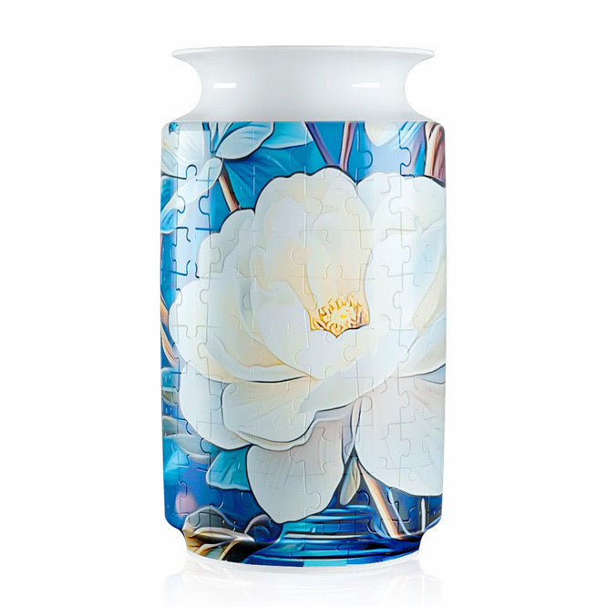 Piece by Piece Puzzle Vase
