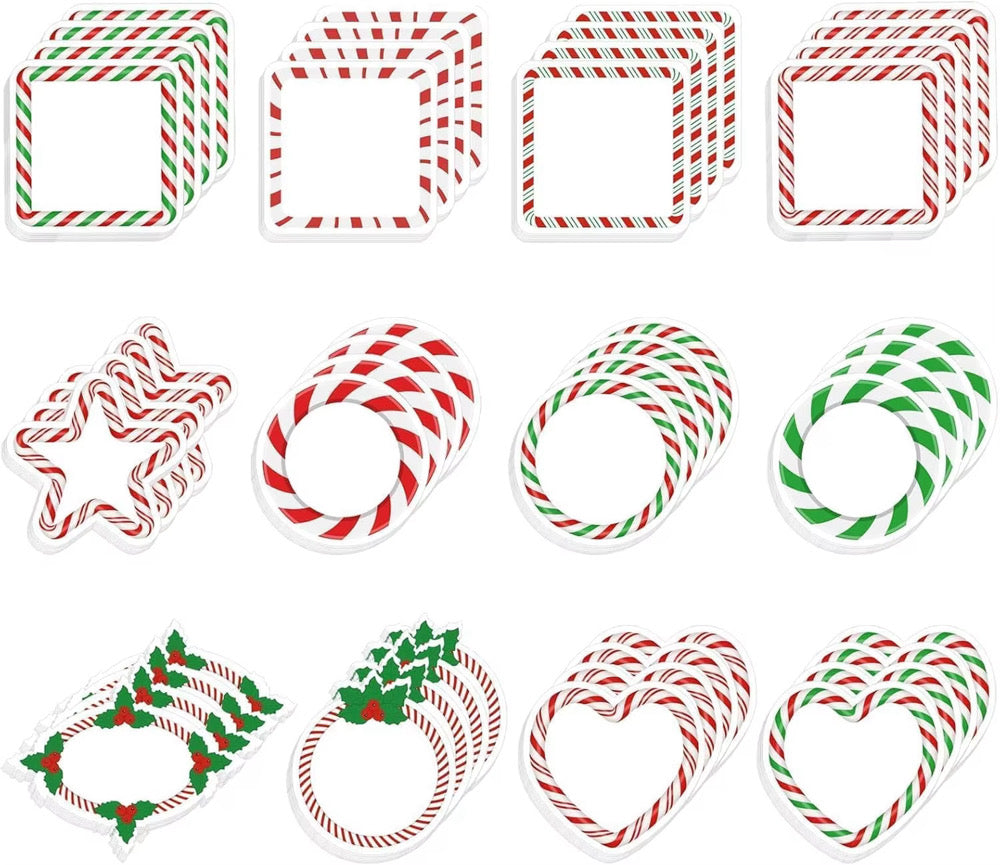 12 Piece Christmas Themed Sticky Notepad Set