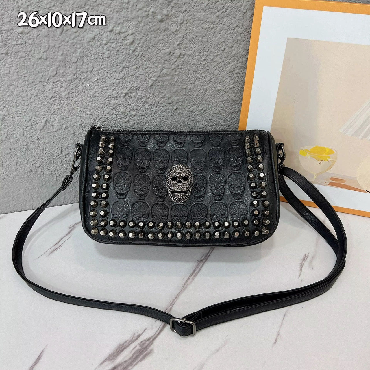 Skull Stud Crossbody