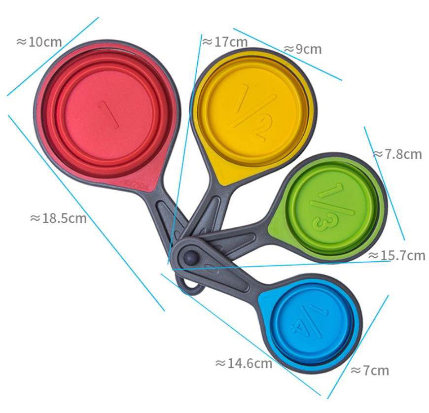 Silicone Collapsible Measuring Cups