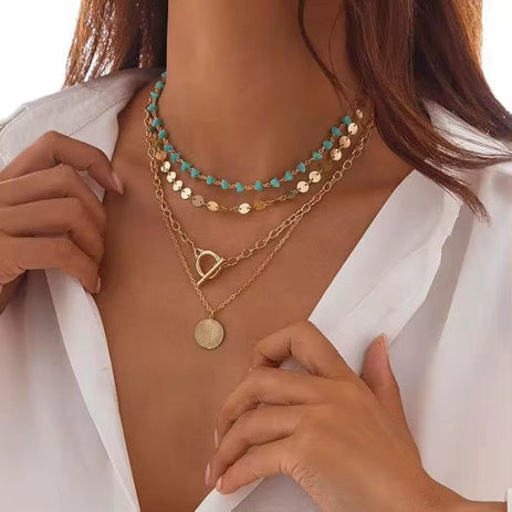 The Wander Coin Layering Necklace Set