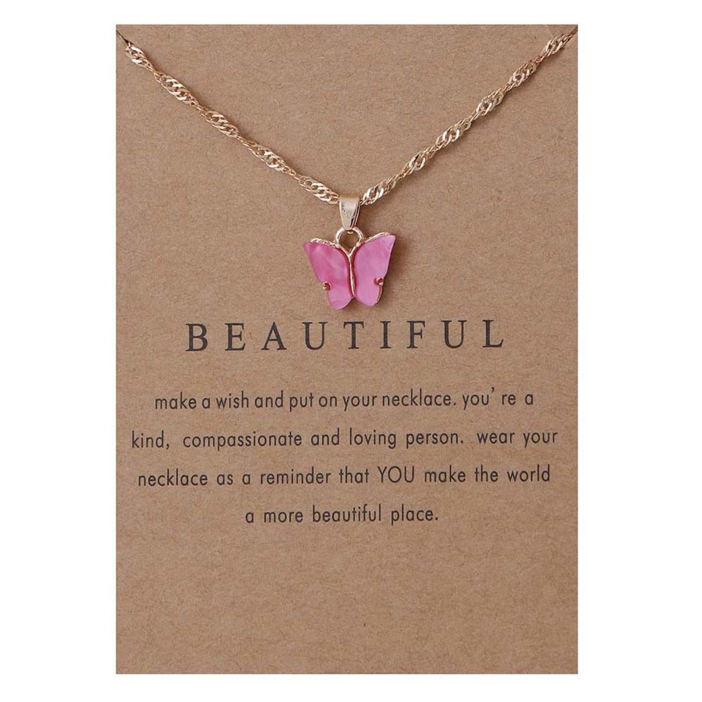 Beautiful Butterfly Necklace