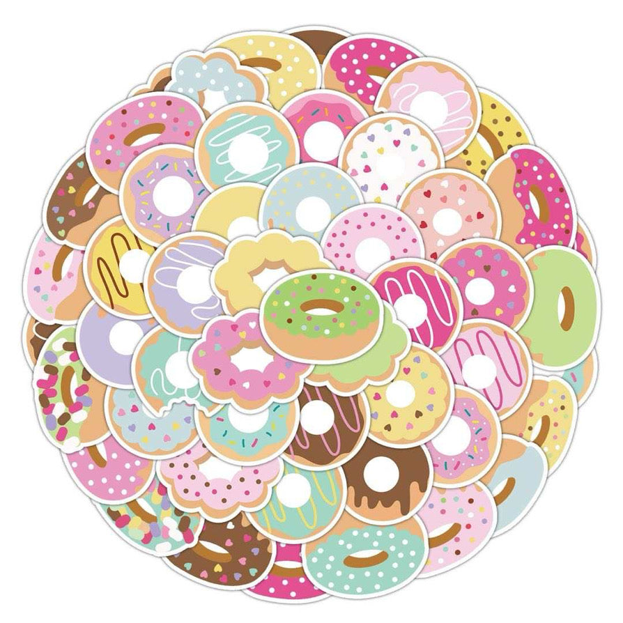 We LOVE Donuts 50 Piece Vinyl Stickers