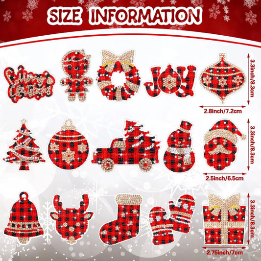 Plaid 15 Piece Paint With Diamond Holiday Ornament Kit