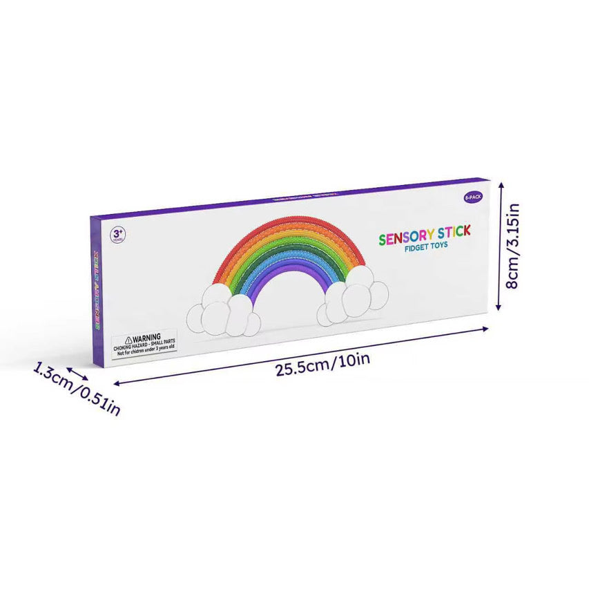 6 Piece Silicone Slap Sensory Bracelet Set