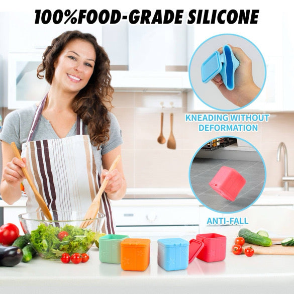 4 Piece Silicone Food Cube Containers