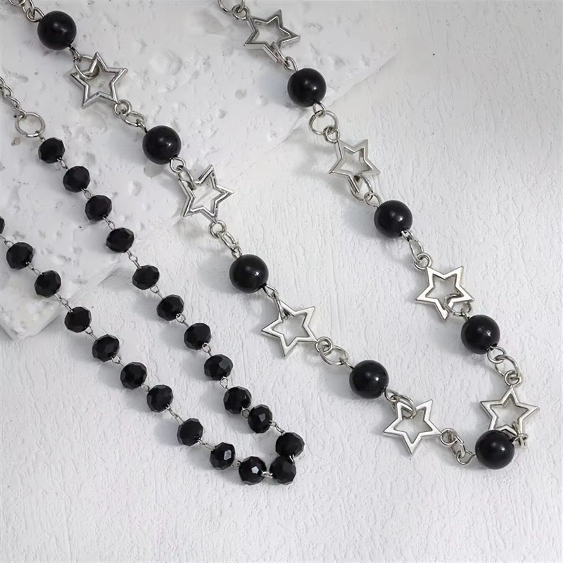 Midnight Star Layered Necklace Set
