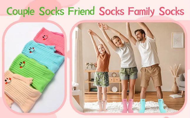 The Smiley Soulmates Magnetic Socks