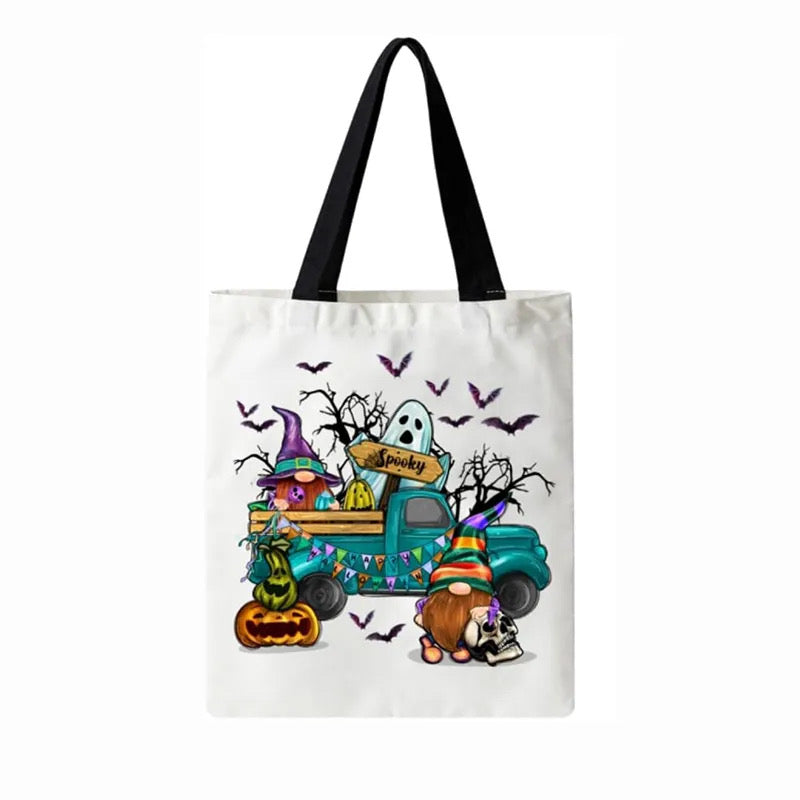 Halloween Themed Canvas Totes