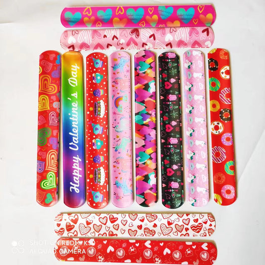 Be Mine Slap Set 12 Piece Slap Bracelet Set