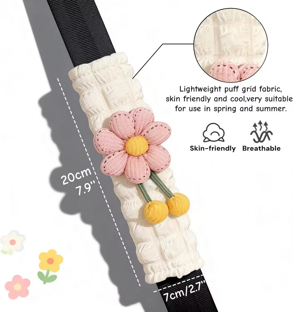 Flower SeatBelt Cover