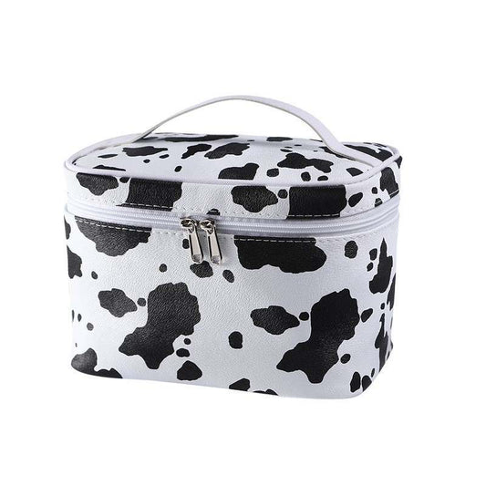 Cosmetic Cow Print Bag