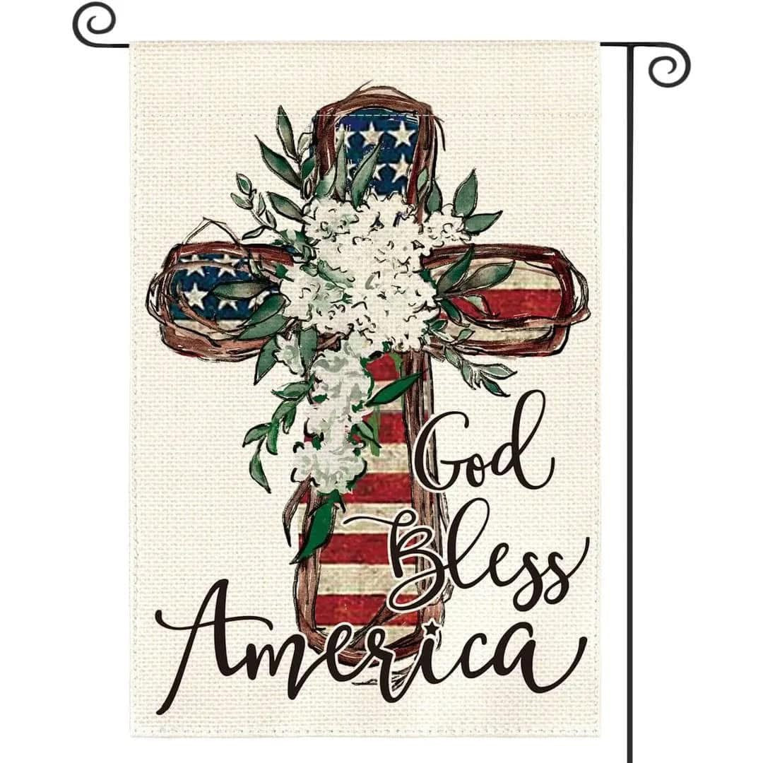 Patriotic Themed Garden Flags