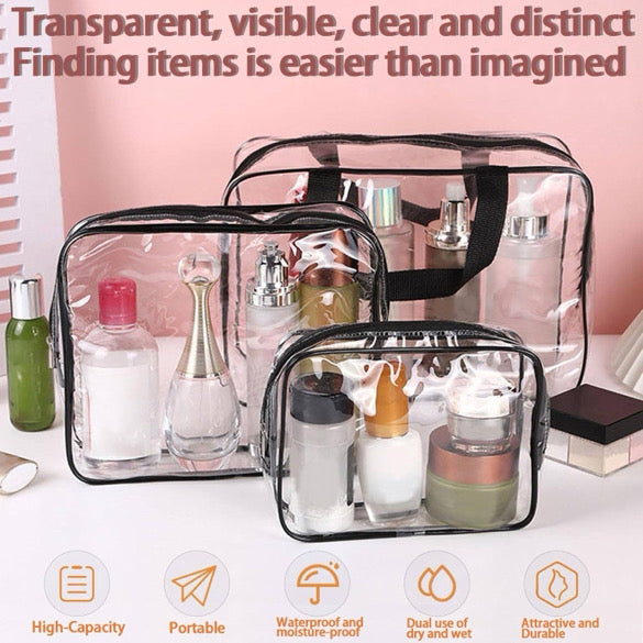 3 Piece Clear Bag Storage Solution