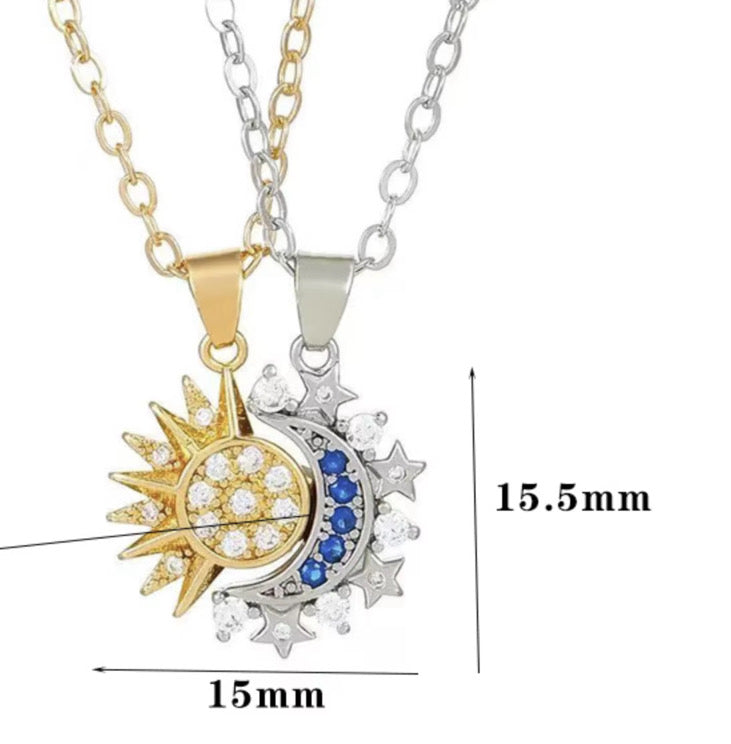 Sun & Moon Necklace Set