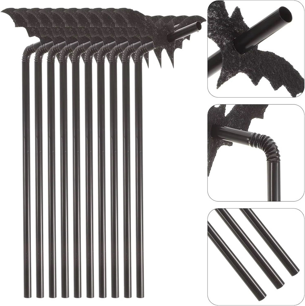 Lil' Bit Batty Bat Halloween Straws