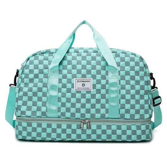 Impressive Checkered Travel Bag