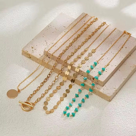 The Wander Coin Layering Necklace Set