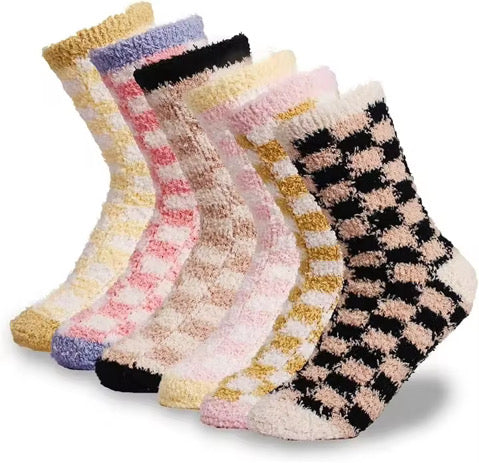 Check It Out Soft Plush Sock Set of 6