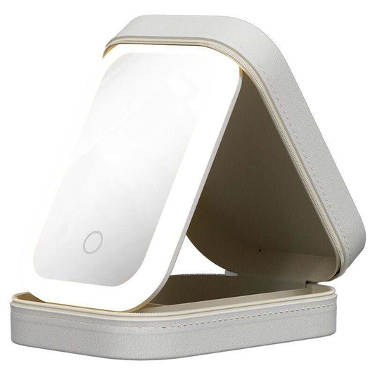 Be Dazzled Jewelry Box With LED Makeup Mirror