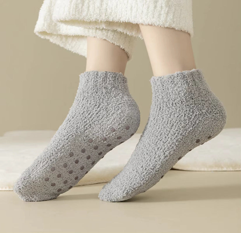 8 Piece Non Slip Fuzzy Socks