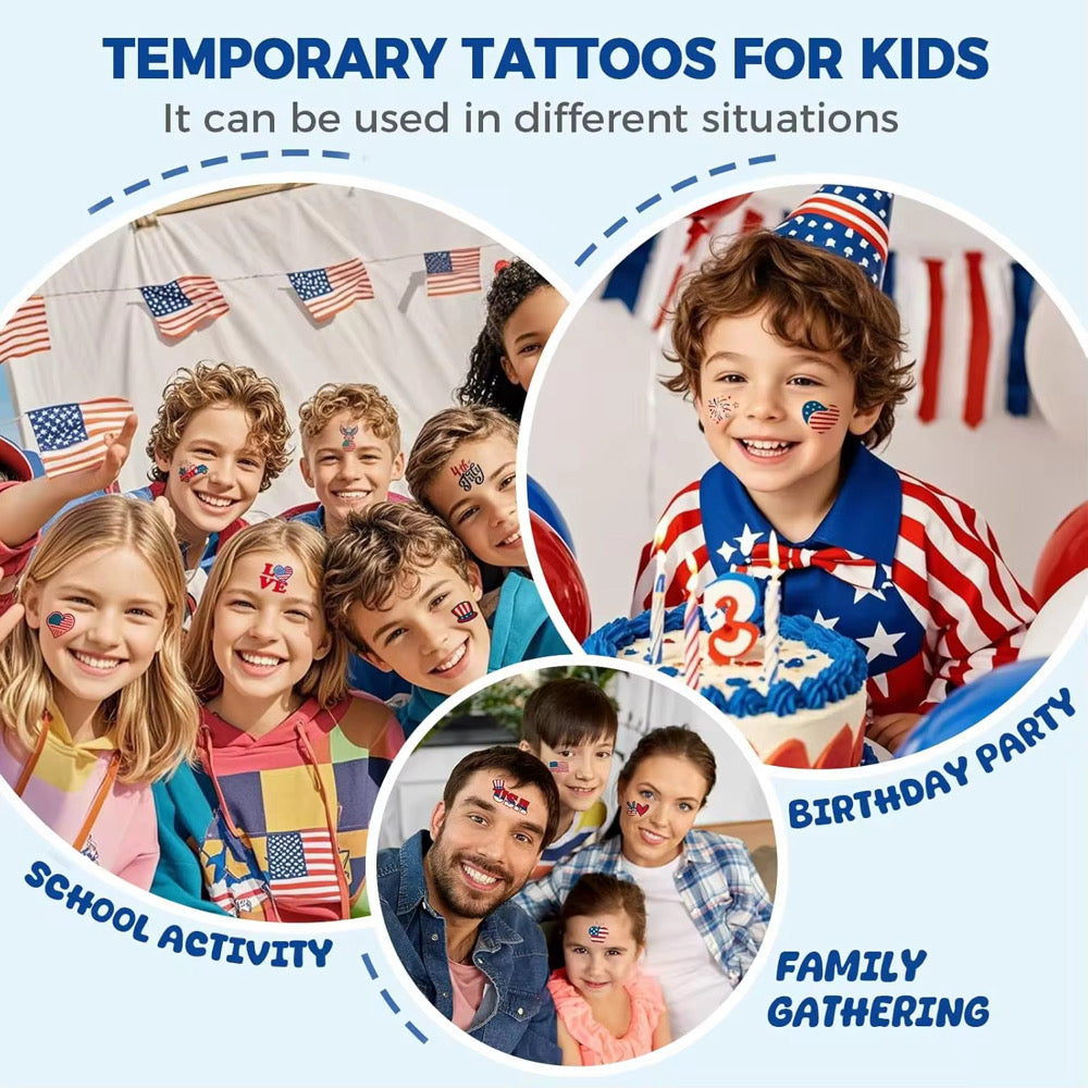 OPEN Red, White & You Temp Tattoo Kit