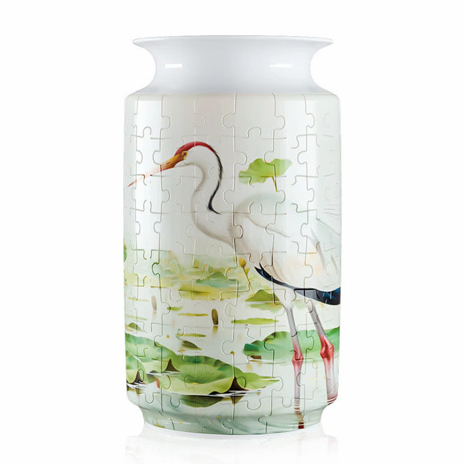 Piece by Piece Puzzle Vase