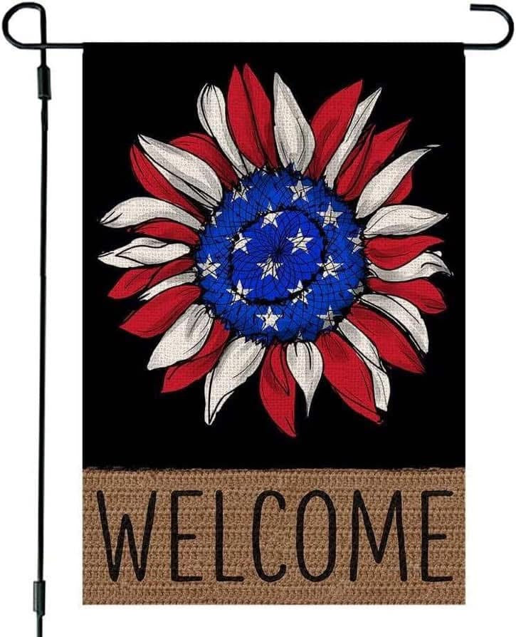 Patriotic Themed Garden Flags
