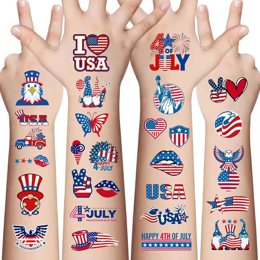 Red, White & You Temp Tattoo Kit