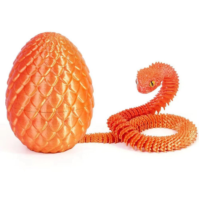 OPEN Lil’ Slither The 3D Printed Snake And Egg