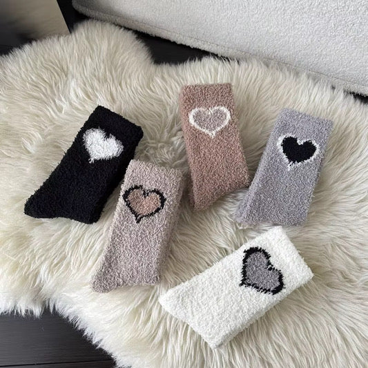 Fluffy Love Crew Sock Set